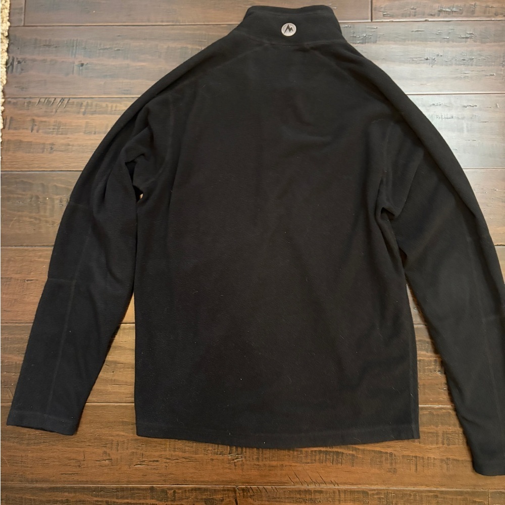 Marmot Men's Black fleece quarter zip Jacket - Picture 2 of 6